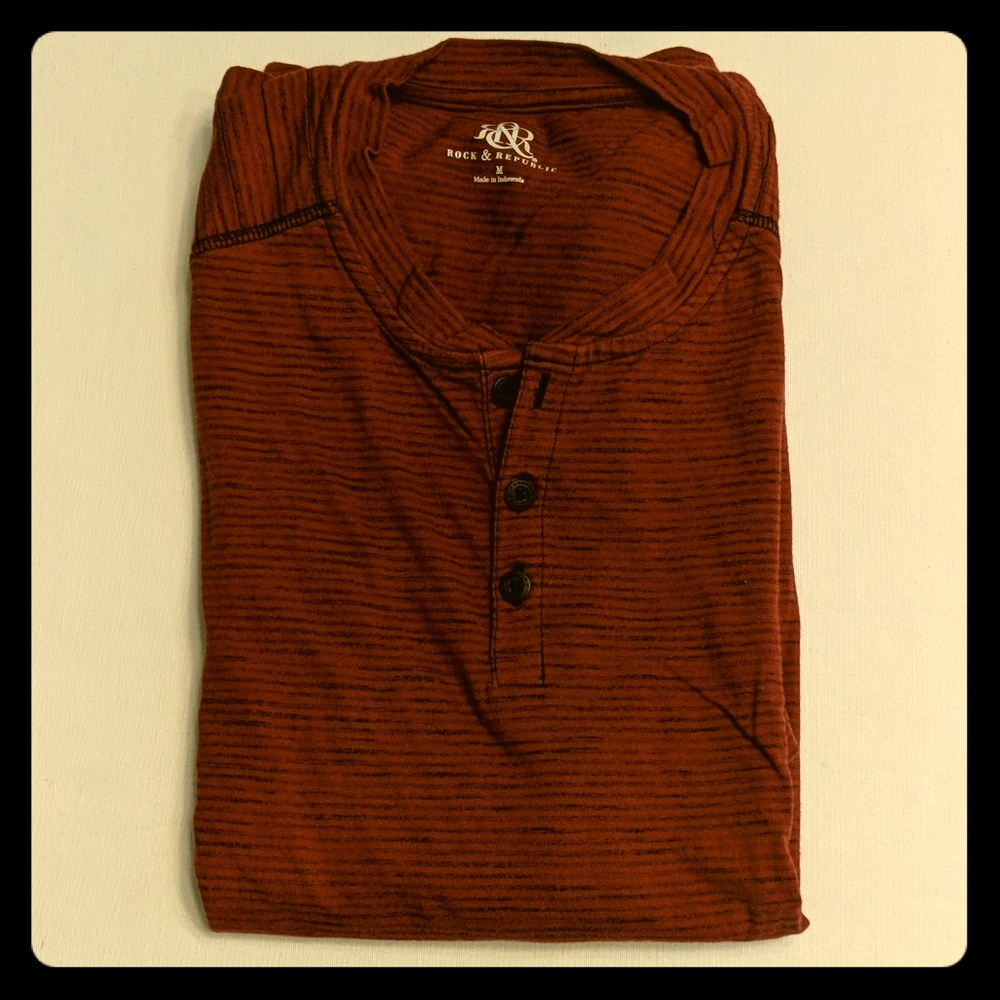 Red casual shirt